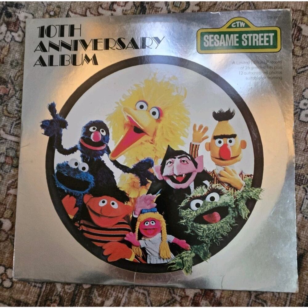 vintage 1978 Sesame Street 10th Anniversary Album vinyl LP record